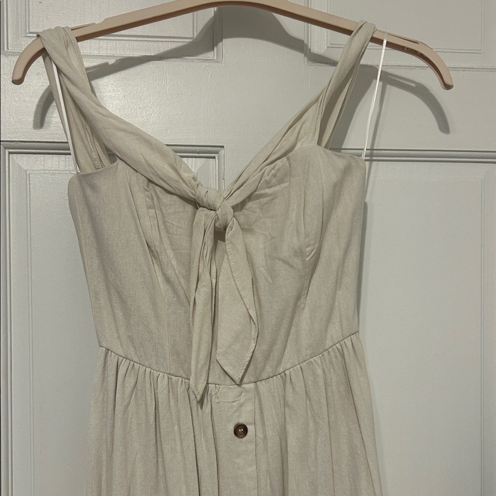 Miami Cream Strapless Dress